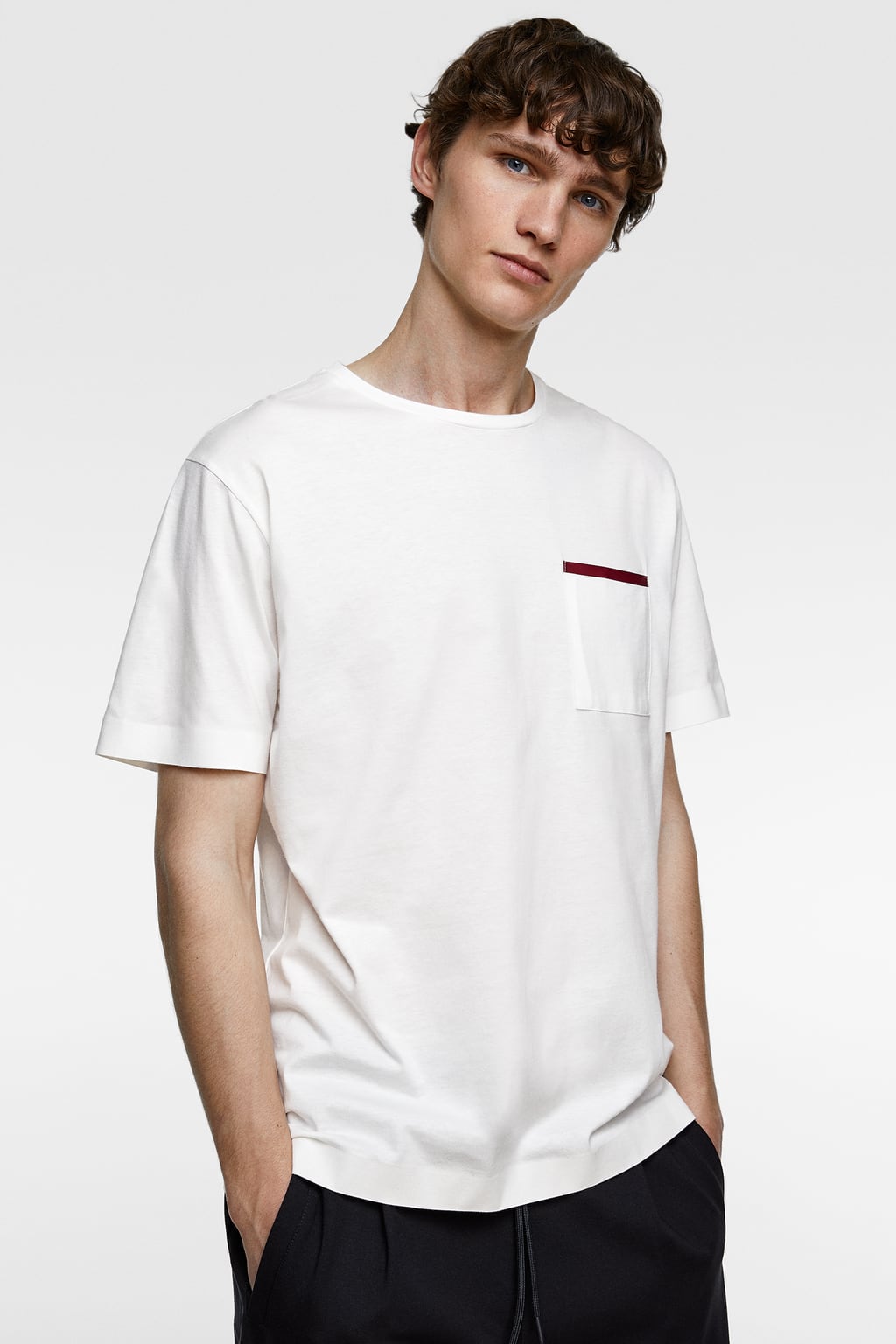 ZARA ポケット付きT