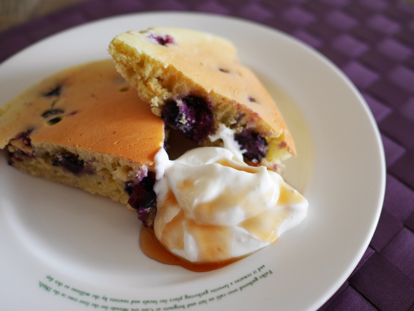 ブルーベリーパンケーキ完成図