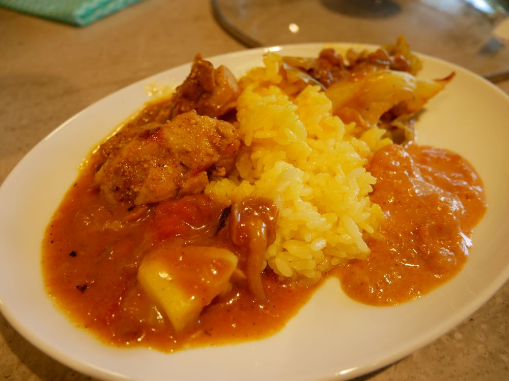 スパイスカレー体験会／鶏肉・なめこ・キャベツ・バナナ