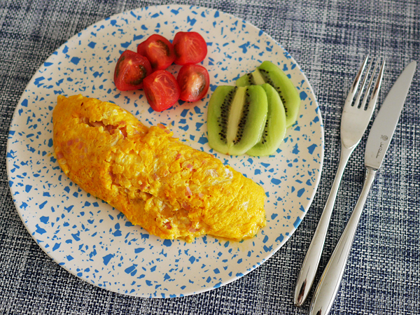 ボリュームたっぷり！フワフワオムレツ