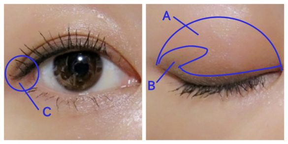 KATE「ザ　アイカラー」彫り深スモーキーアイメイク