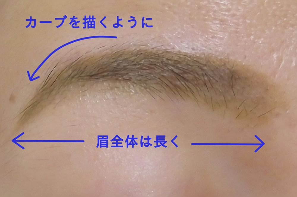 アイブロウメイク図解