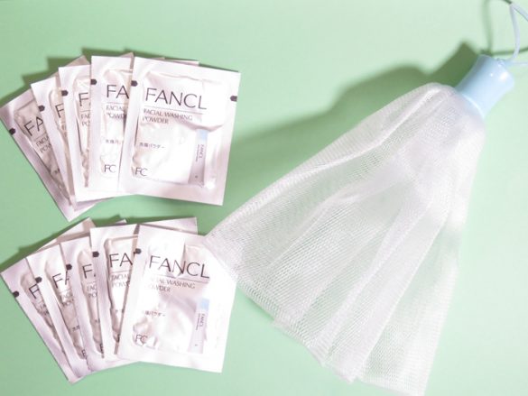 メイクをしっかり落としたら洗顔パウダー＆泡立てネットでしっかり洗顔