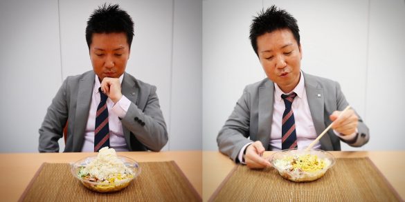 ローソン持丸氏「シャリシャリ豆乳冷やし中華」食べてみた