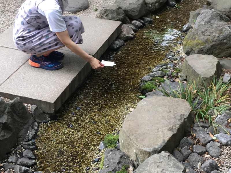 水に流すところ。