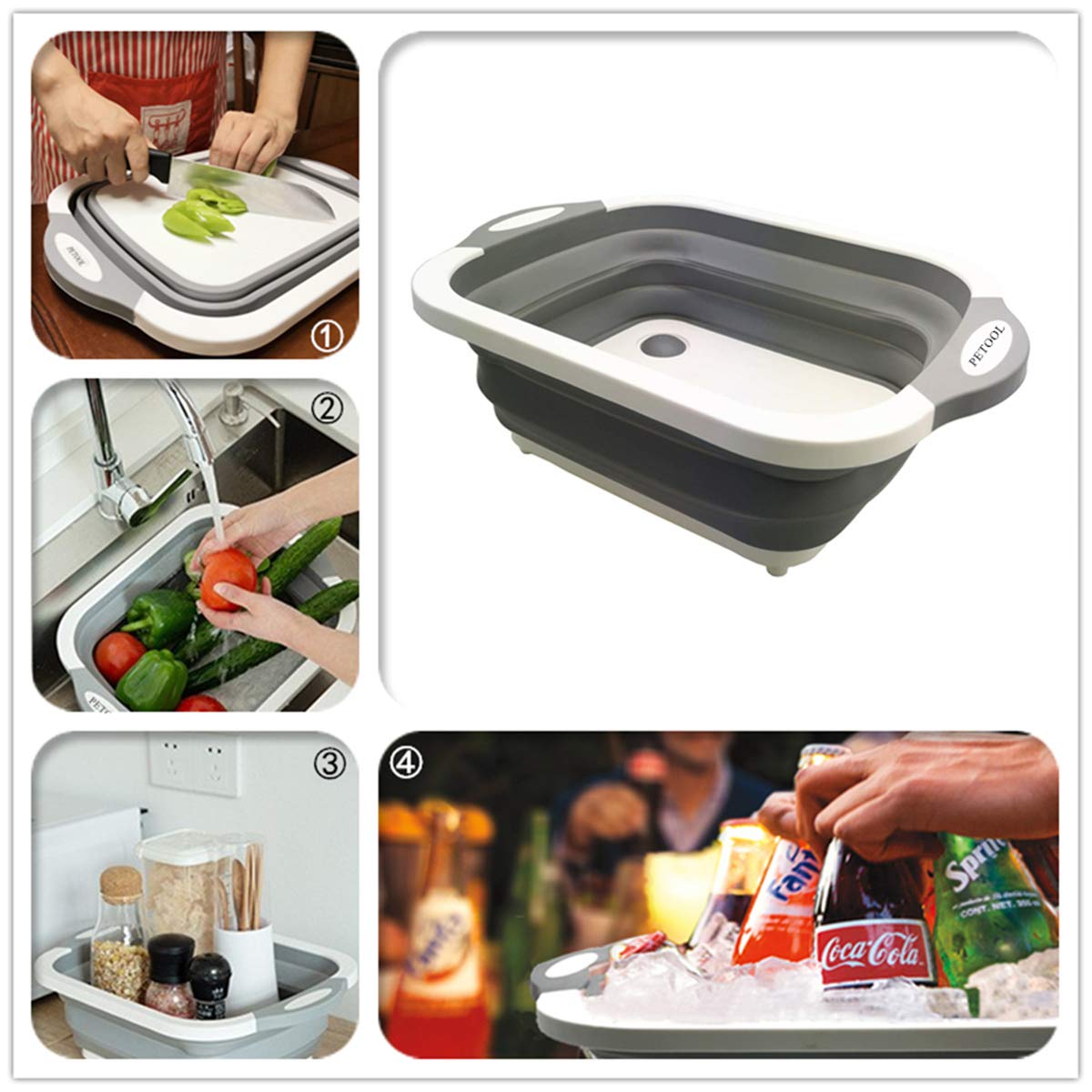 「PETOOL 洗い桶 折りたたみ」￥1,680