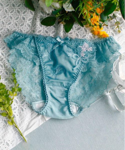 リサマリ「シャイン レースショーツ」￥2,300　ライン響きにくいショーツ