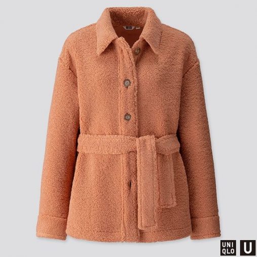 ユニクロU  ボアフリースショートコート