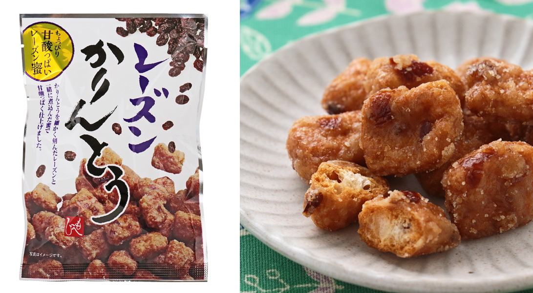カルディ「もへじ　レーズンかりんとう」118円