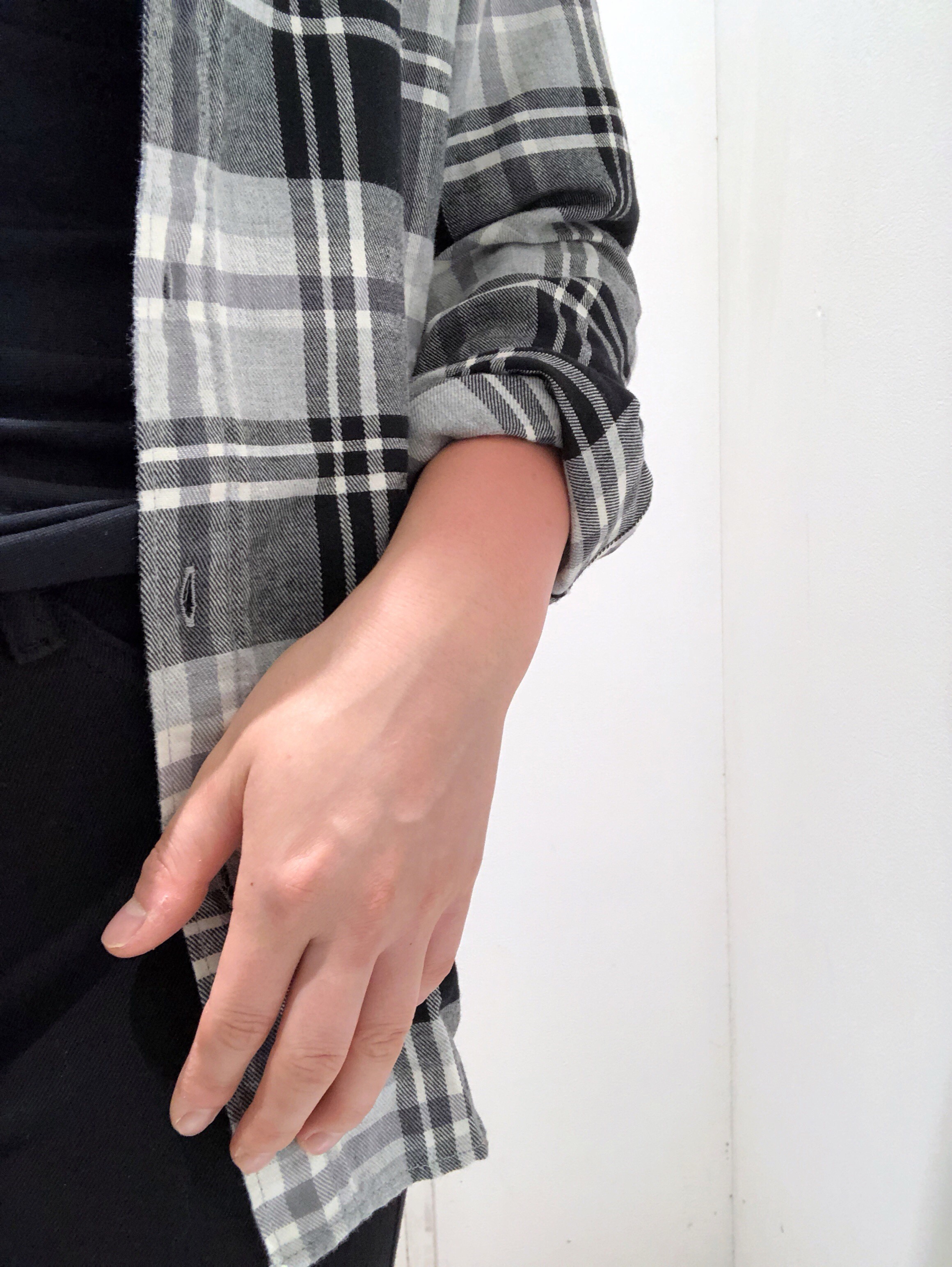 ユニクロ　フランネルチェックシャツ