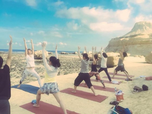 マルタでリセット旅　ヨガ風景