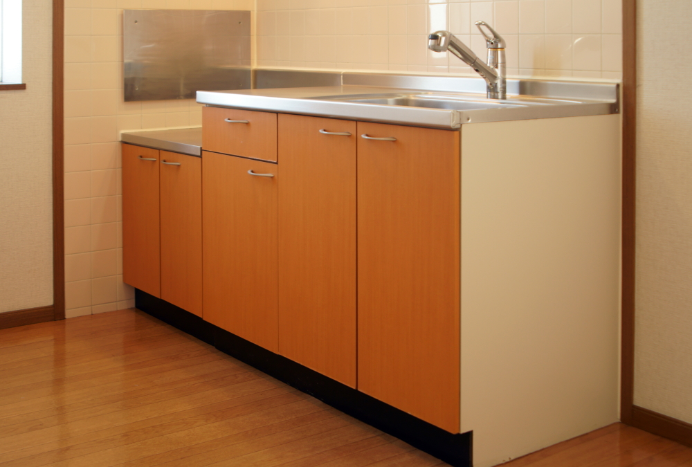 アパートのキッチン　一人暮らし