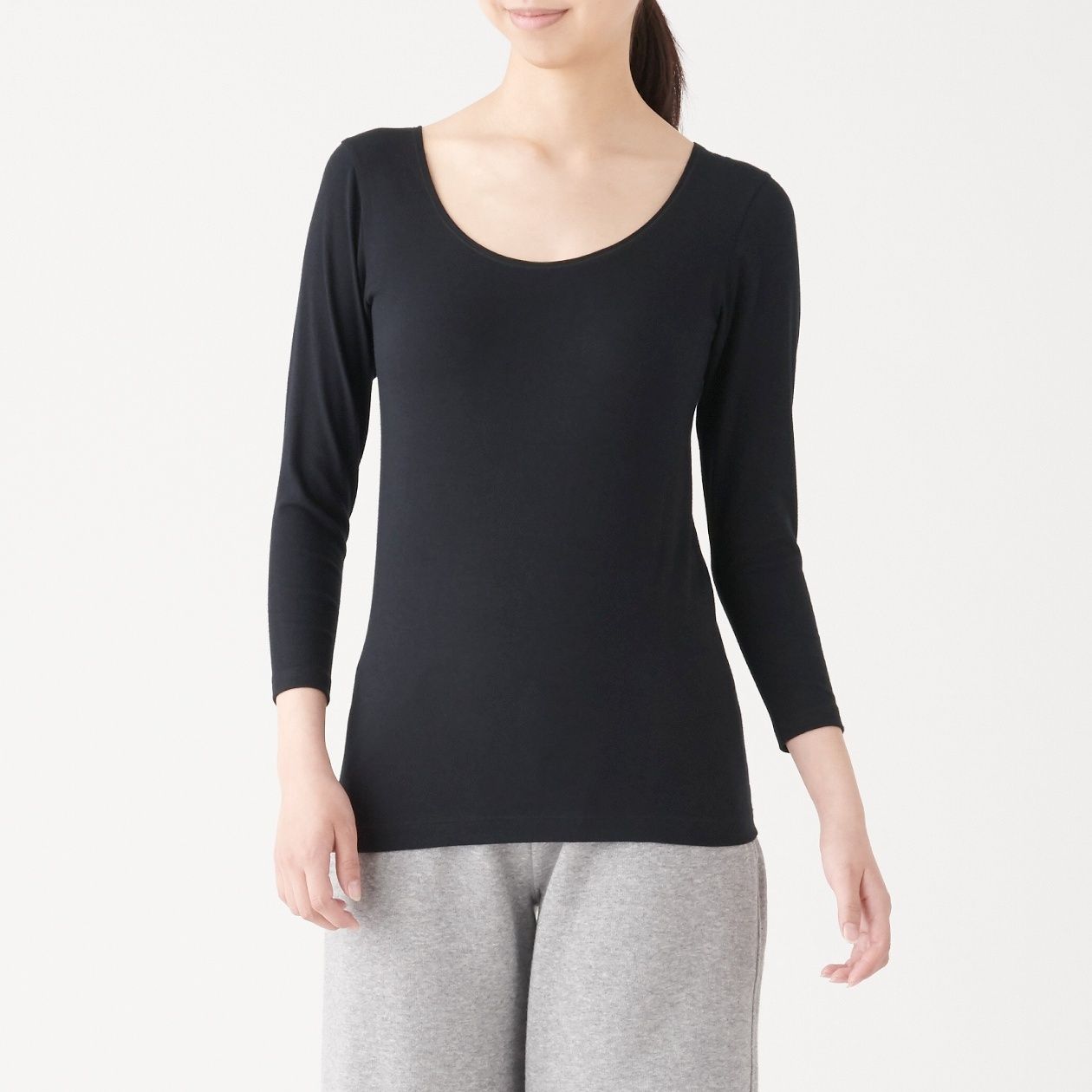 無印良品「綿であったかインナー」￥990