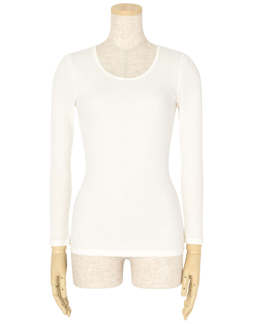 ウンナナクール「綿１００％　コットンリブ　長袖シャツ」￥1800