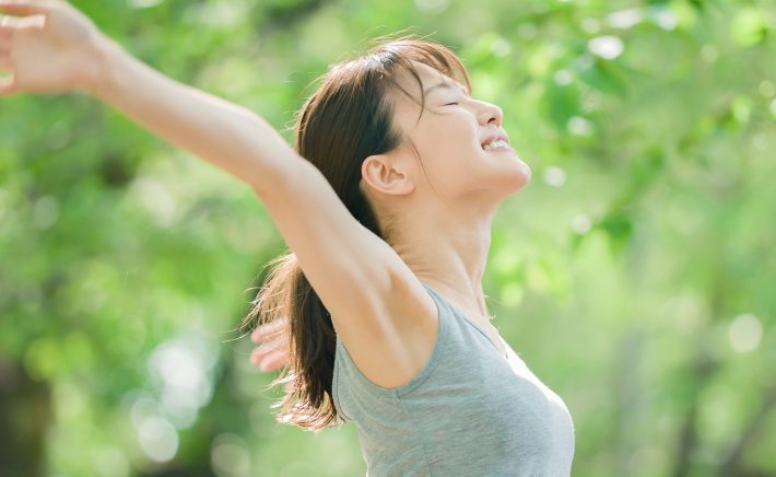 さっそくチャレンジ！「体幹呼吸法」