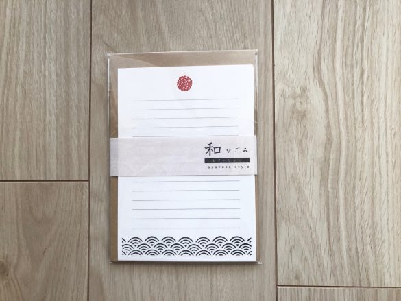 会社で使えるセリアグッズが可愛くて優秀 「なごみ レターセット」100円