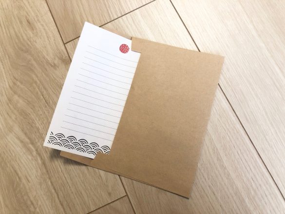 会社で使えるセリアグッズが可愛くて優秀　「なごみ レターセット」100円