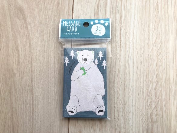 会社で使えるセリアグッズが可愛くて優秀　「ミニメッセージカード」100円