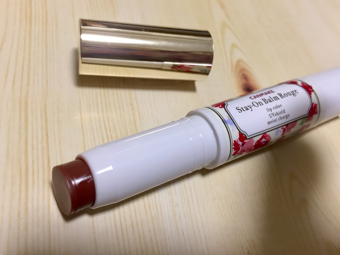テラコッタリップ　キャンメイク「ステイオンバームルージュT04」