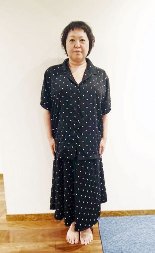 夫にアザラシと言われてしまった体型の筆者