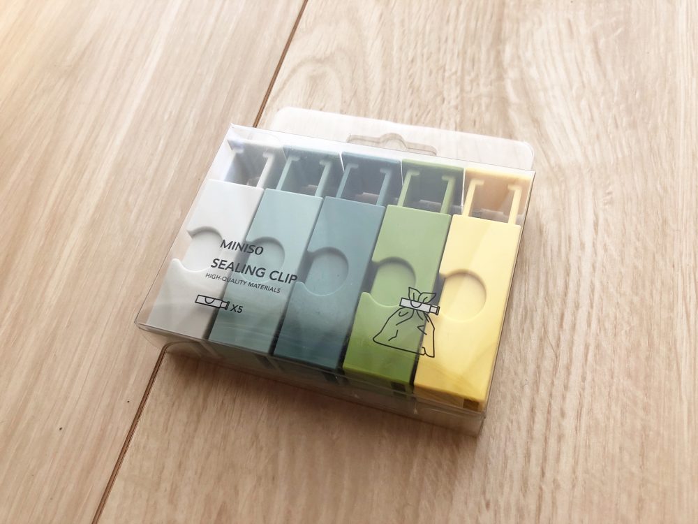 メイソウ【MINISO名創優品】　袋止めクリップ　200円