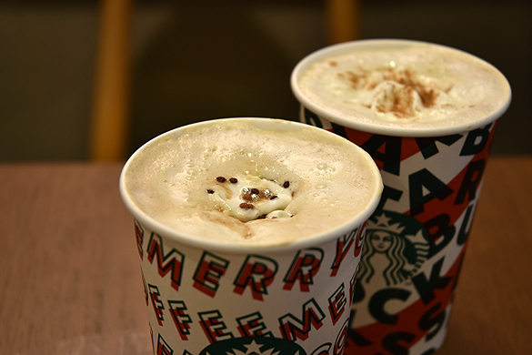スタバ＆タリーズの季節限定ドリンク飲み比べ　スターバックスコーヒーの期間限定品