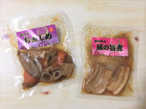 ローソンストア100「100円おせち」お煮しめ　100円 豚の旨煮　100円