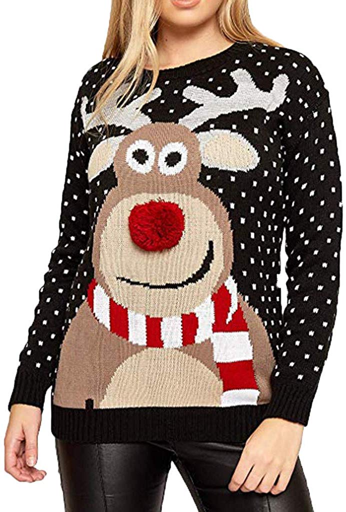 ダサいけどかわいい！トナカイセーター