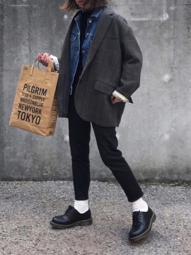 レイヤードスタイル（重ね着）③デニムジャケットは、シャツ感覚で着る・重ねる