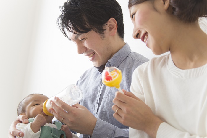 夫婦で育児