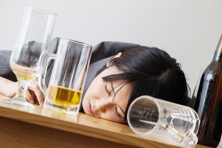 友達と飲んでベロべロに酔っ払う