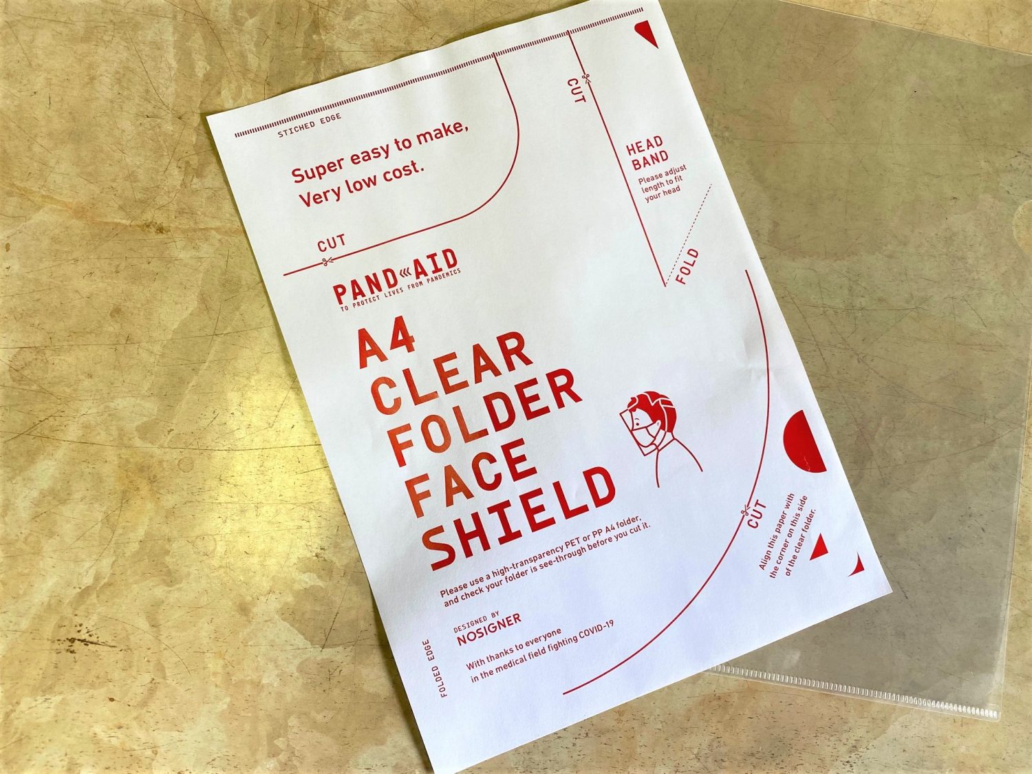 作り方は簡単！ クリアファイルの向きにご注意をその1