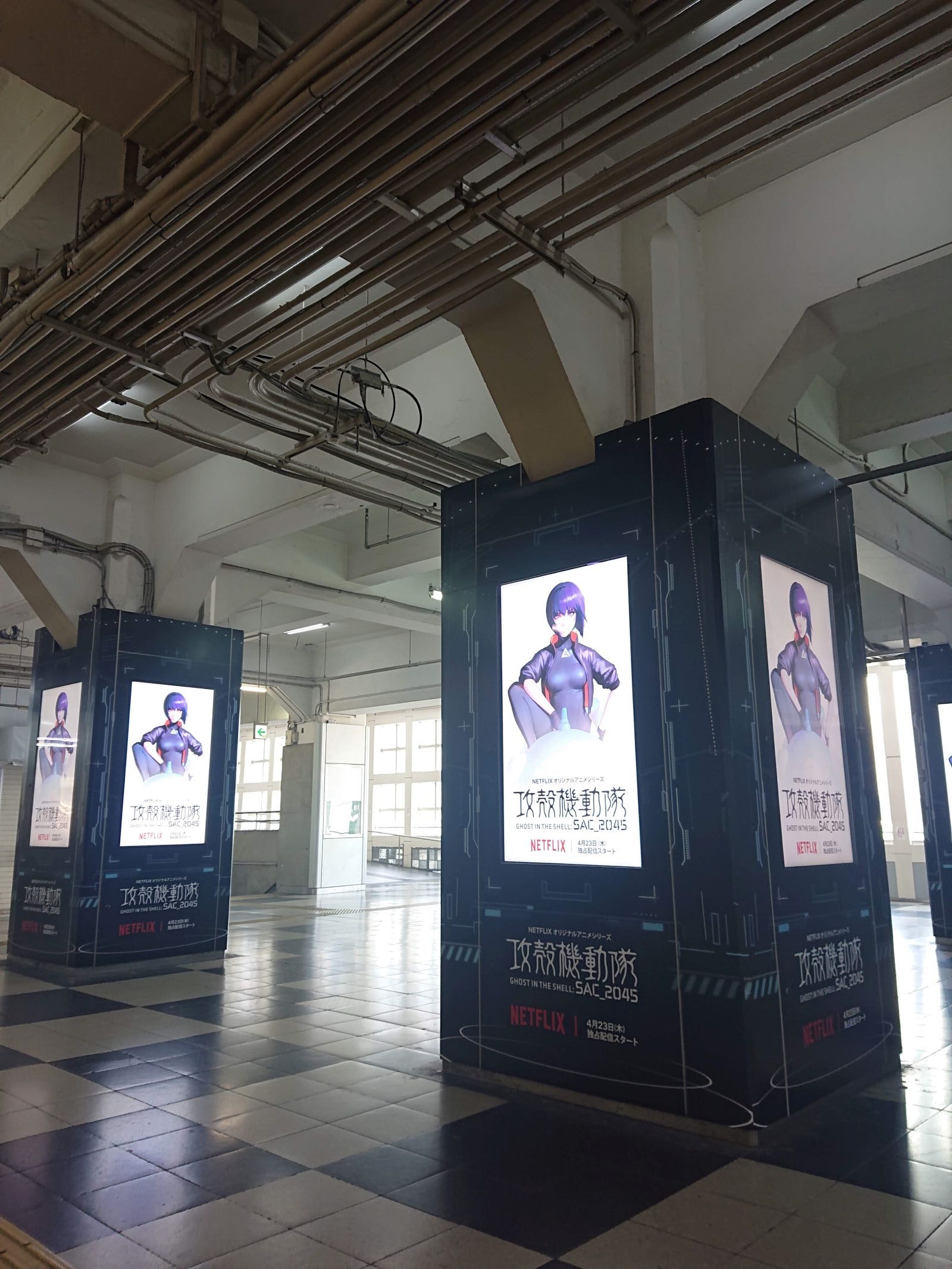 渋谷駅の様子。ただようディストピア感