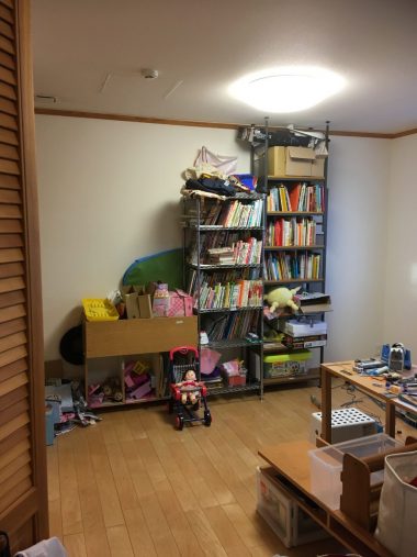 作業後(1時間半の作業)のお部屋