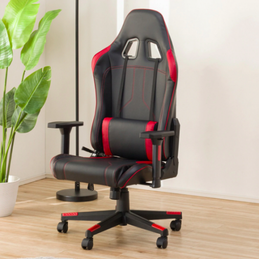 リクライニングワークチェア(ヘイデン BK/RE)18,426円