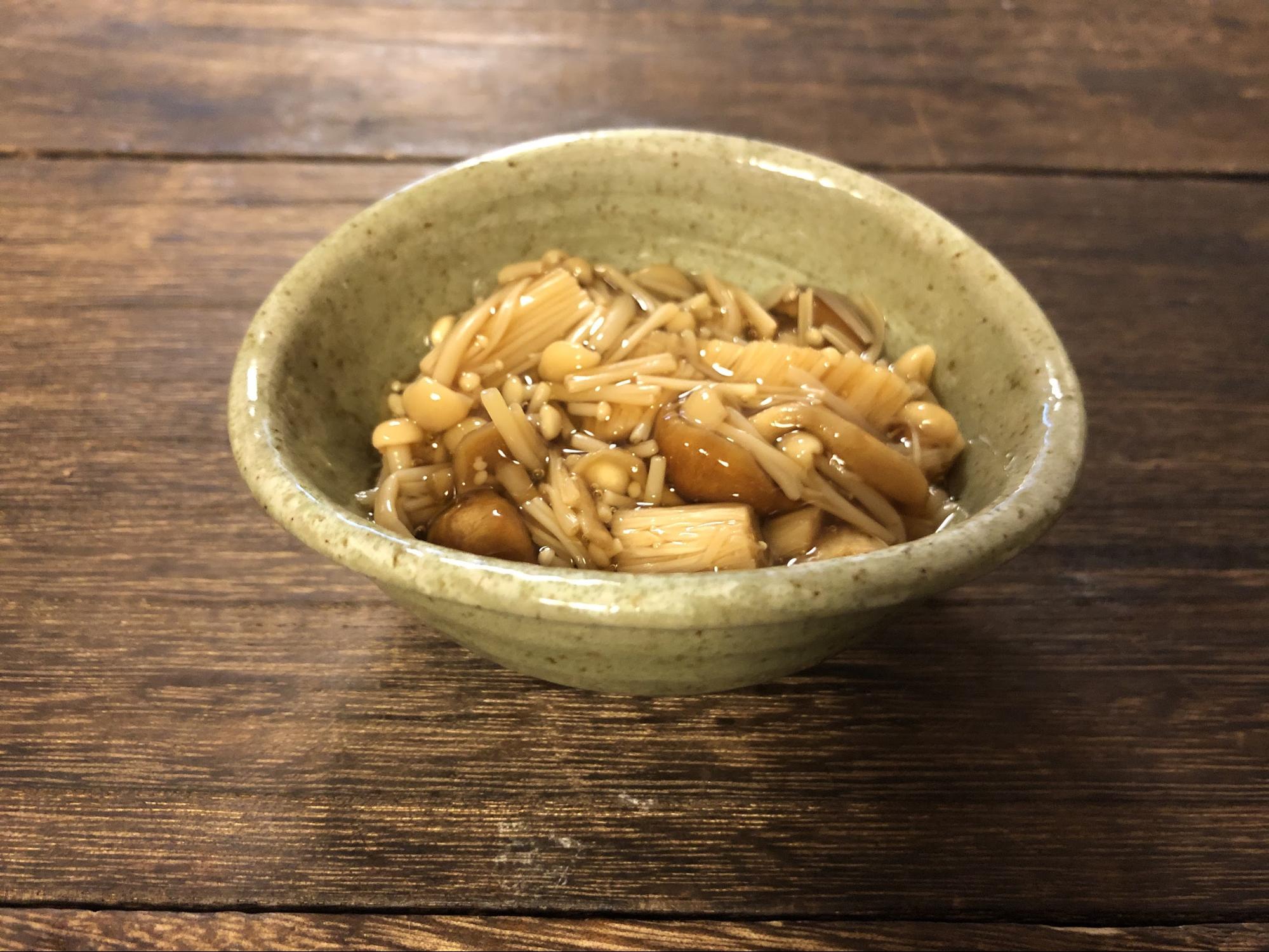 すき焼きのタレでできる「手作りなめたけ」