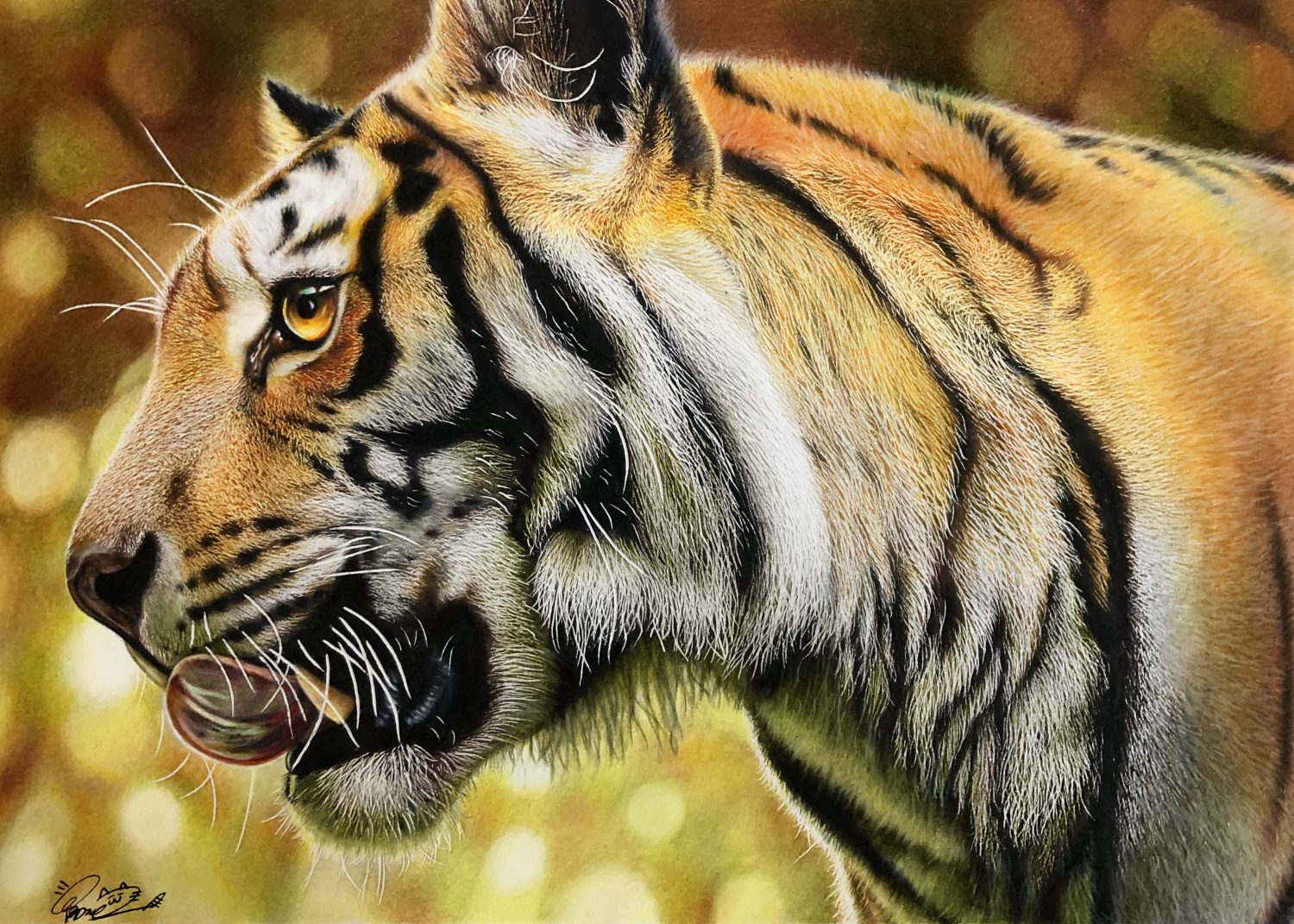 ①ワイルド×かわいいが混在する「トラの絵」