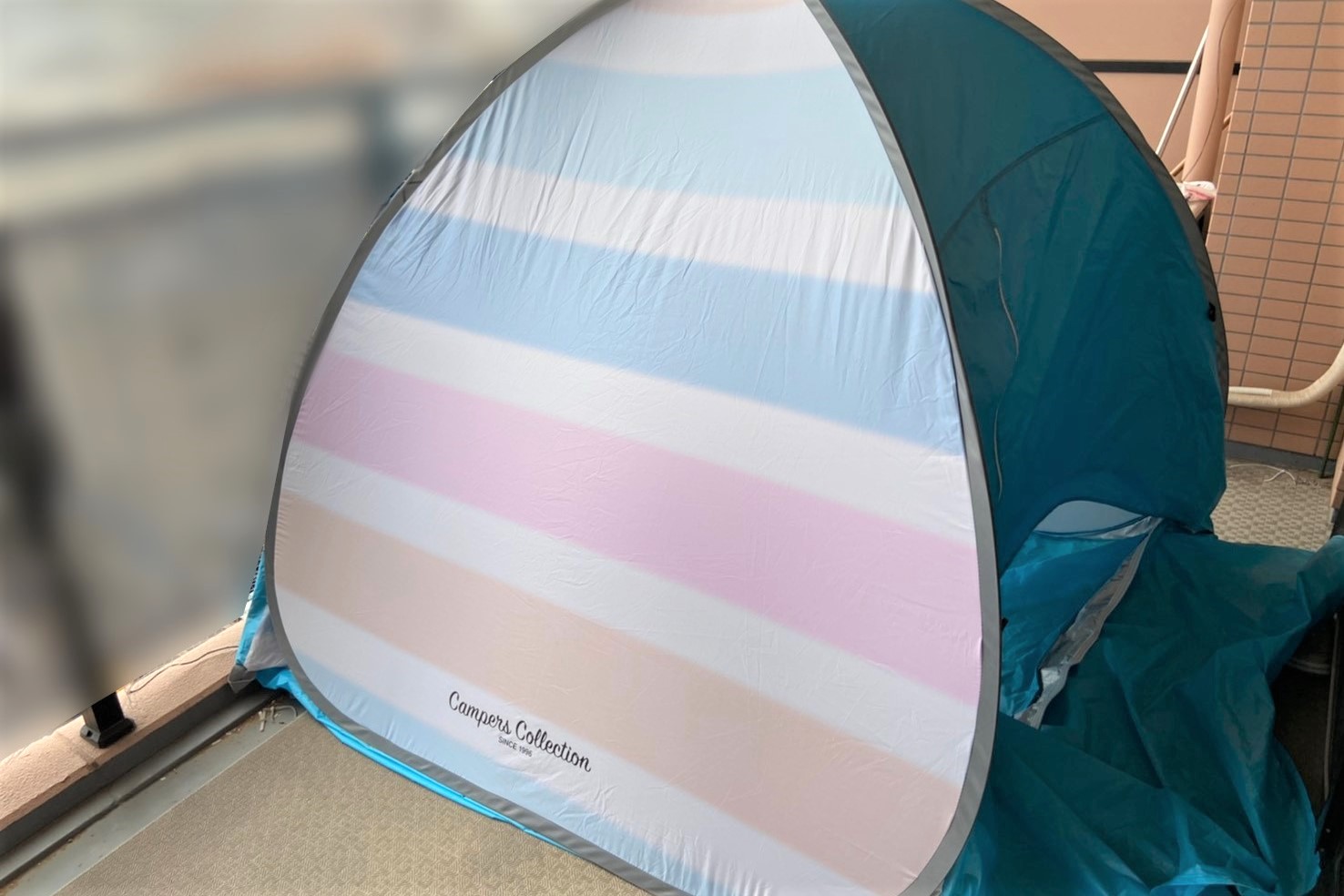 子どものために「おうちキャンプ」を考案