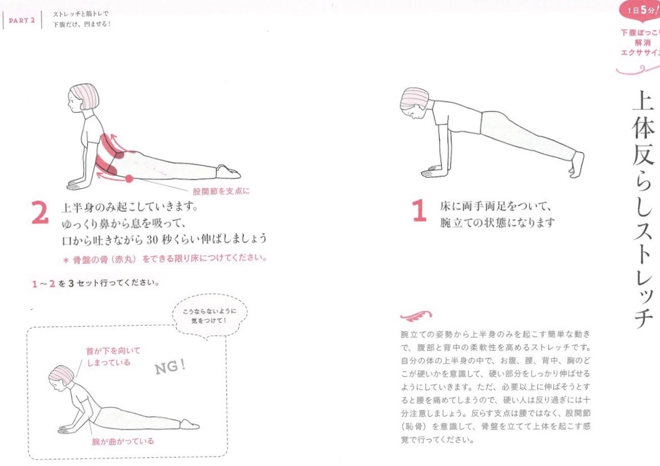 ☆上体反らしストレッチ