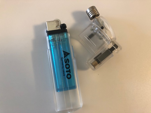使い方は簡単！使い捨てライターを入れるだけ