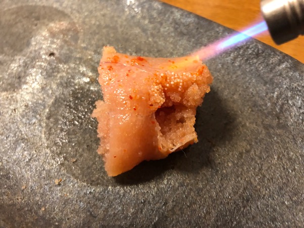 明太子や〆サバなど定番食材を炙ってみた！・明太子