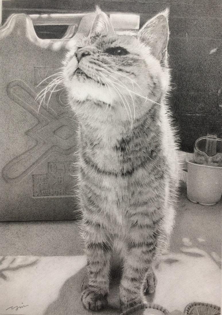 西方由美さんがタラコちゃんをモデルにして描いた「ひだまり」