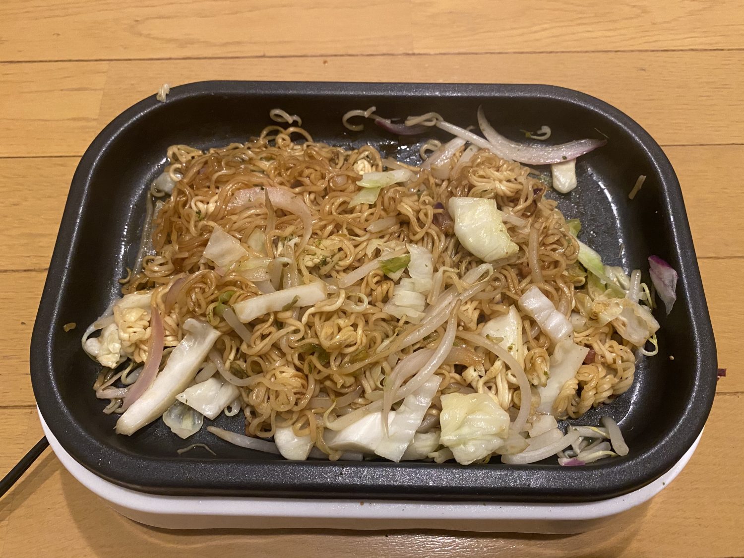 野菜マシマシペヤング完成