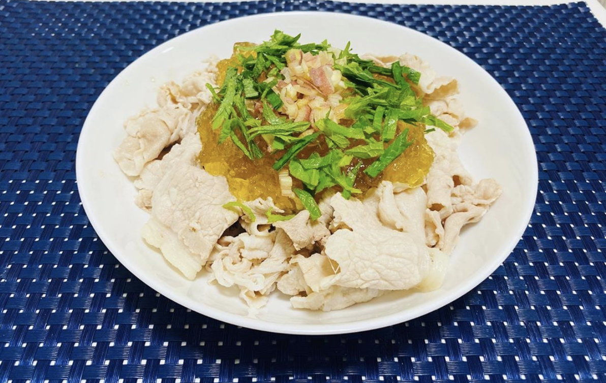 冷やし豚しゃぶの万能和風ジュレ