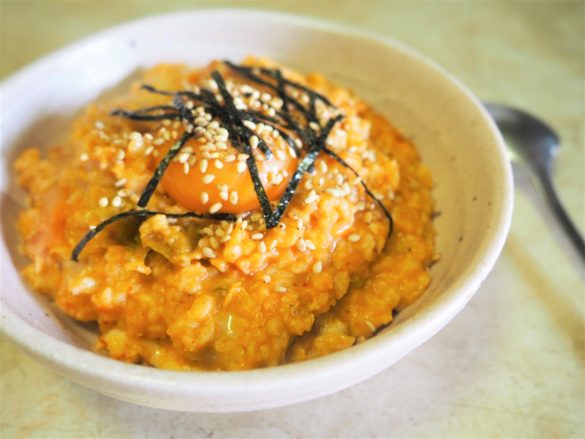 本気ダイエットのお供に「オートミールの韓国風リゾット」のつくり方