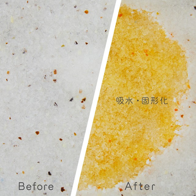 尿のphやたんぱく質、ビリルビンの状態変化に反応する猫砂