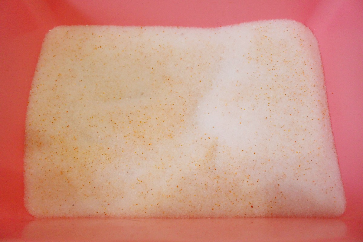 しぐにゃるを猫トイレにしいてみた