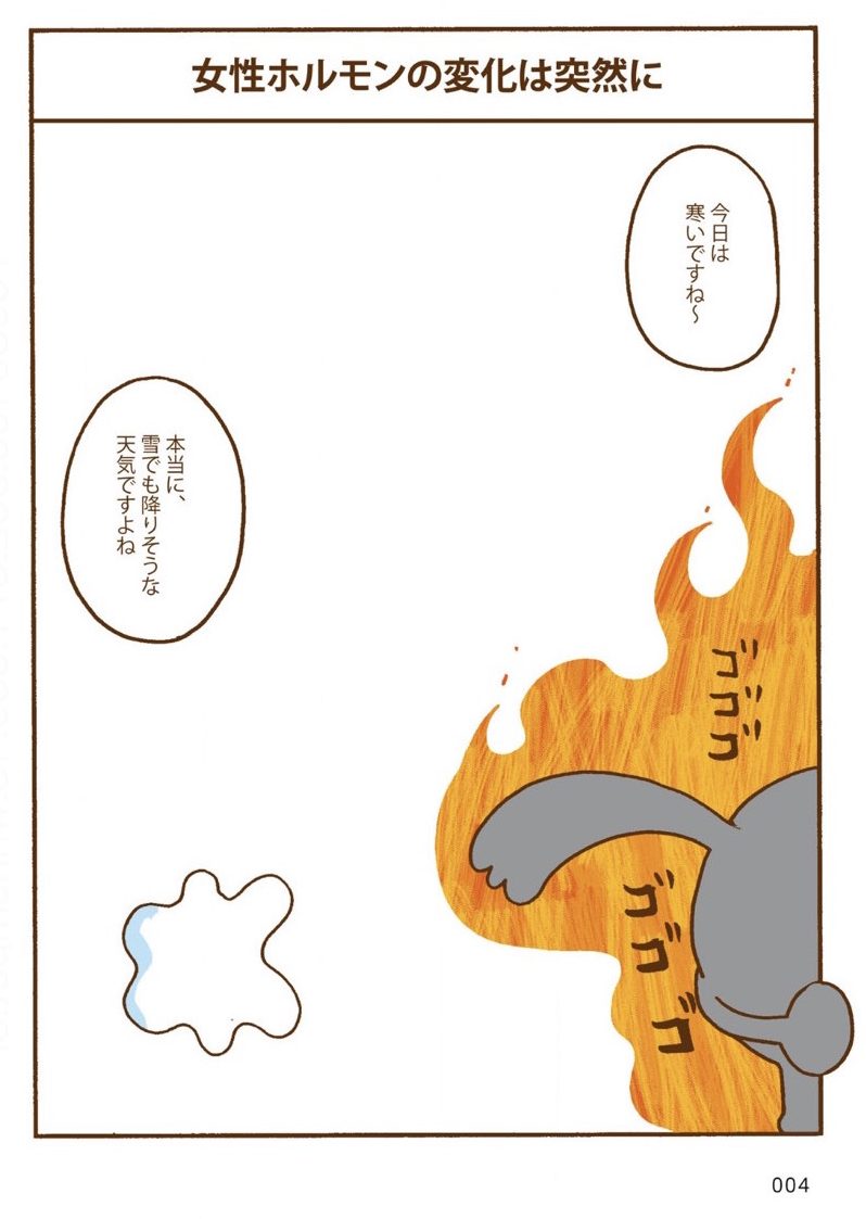 「女性ホルモンの変化は突然に」p5