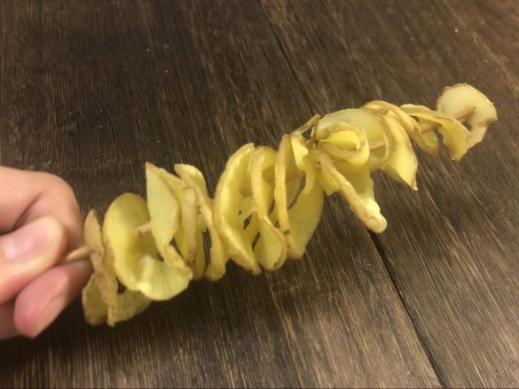 「くるりんカッター」で作ったトルネードポテト