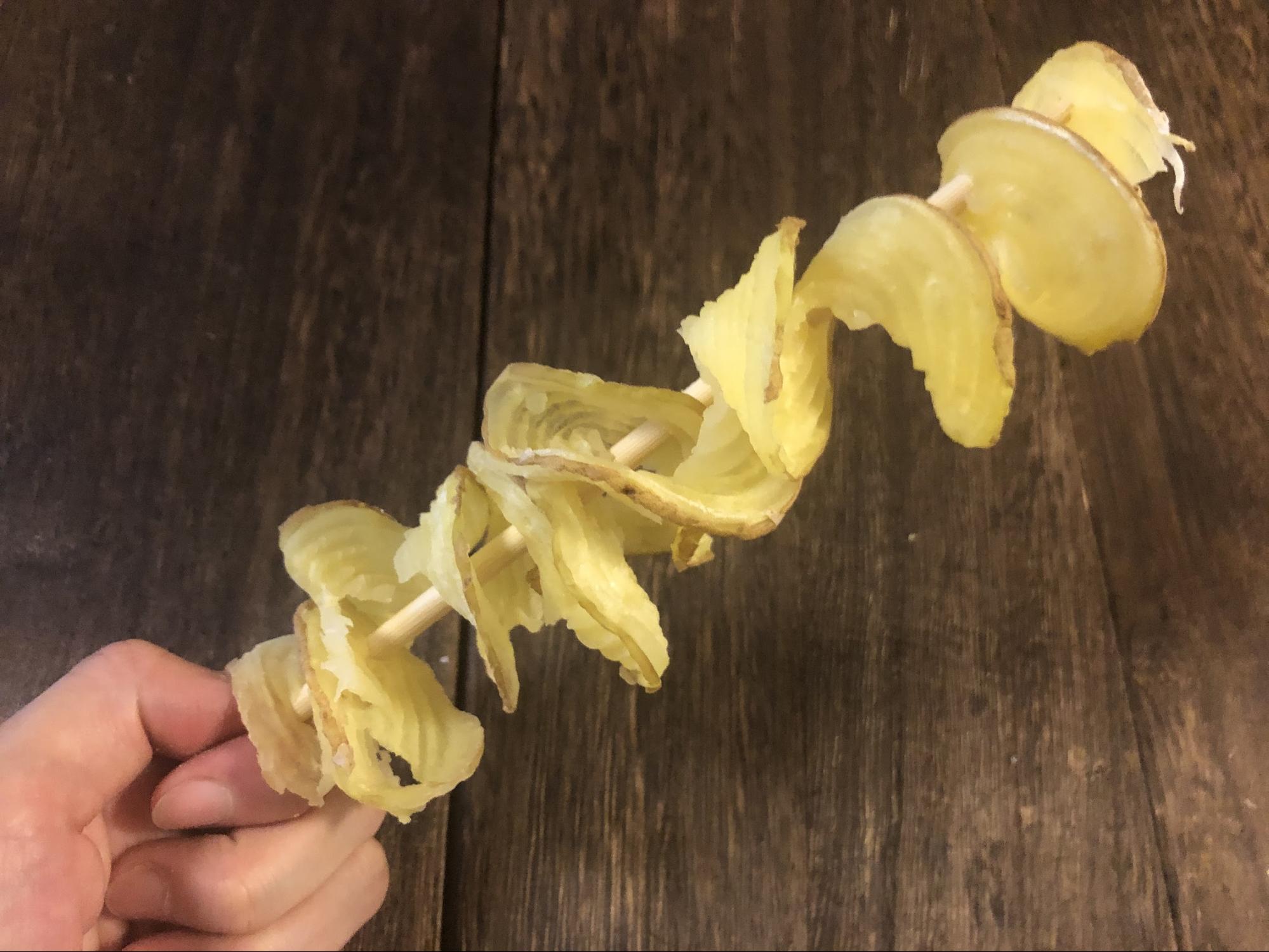 「ぐるぐるポテト」で作ったトルネードポテト